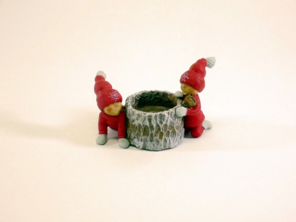 Teelichthalter Santa Kids