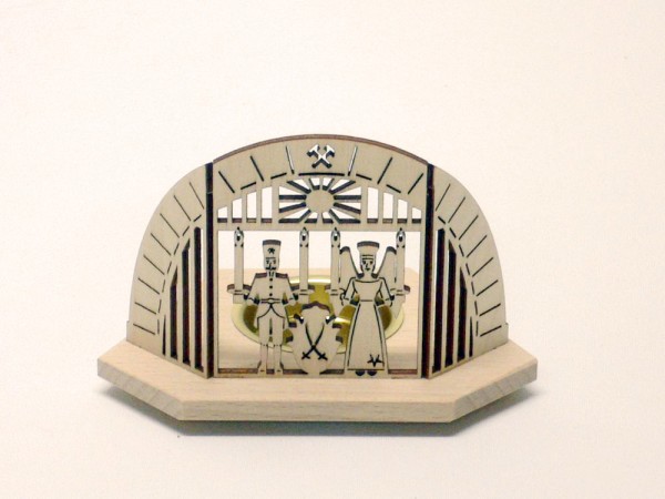 Teelichthalter Engel und Bergmann