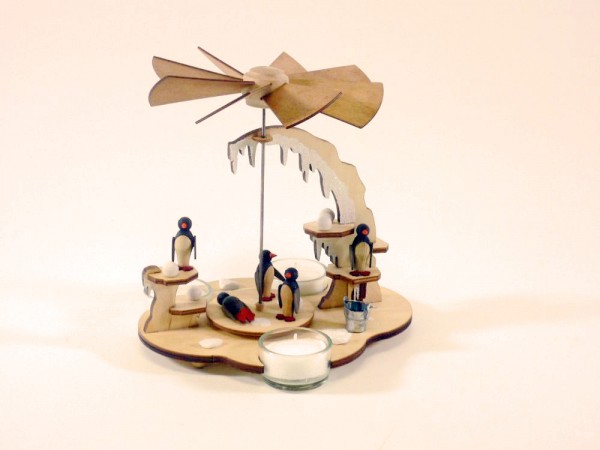 Pyramide Pinguine mit Flitter