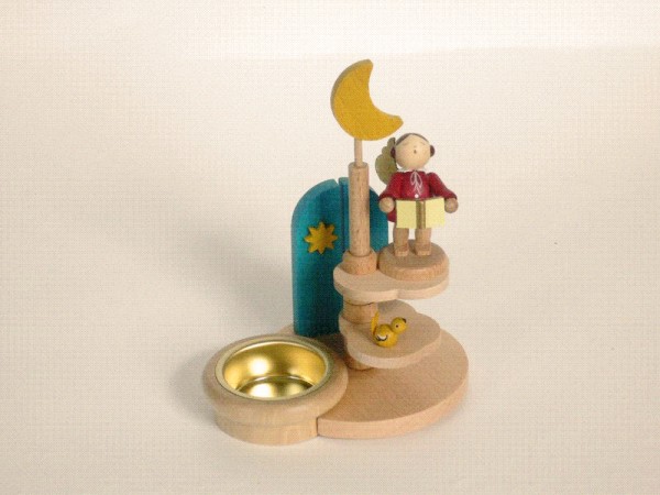 Teelichthalter Engel auf Wolke