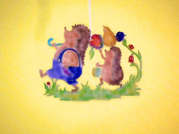 Fensterbild Igelmarsch