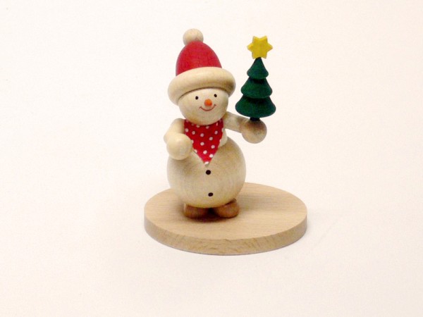 Figur Schneemann mit Weihnachtsbaum