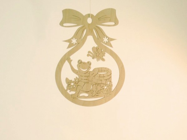 Fensterbild Frosch groß