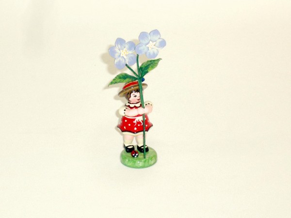 Blumenkind Mädchen mit Flachs