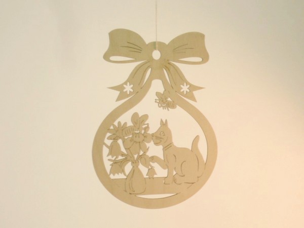 Fensterbild Katze groß