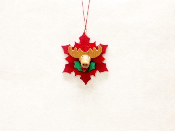 Baumbehang Weihnachtsstern mit Elch