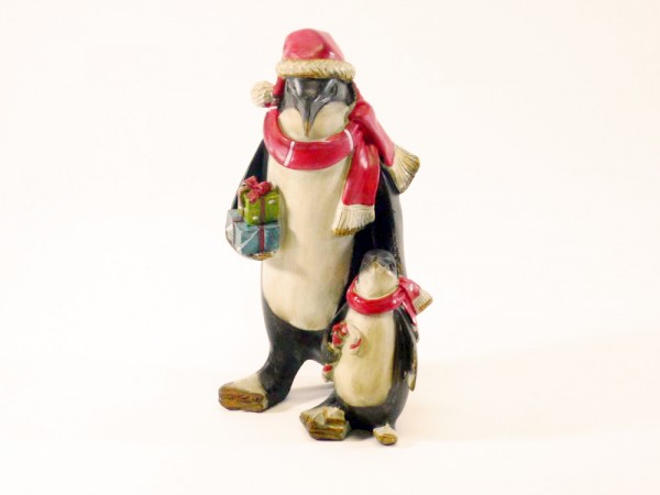 Weihnachtspinguin Doppelfigur