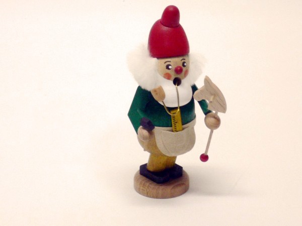 Räuchermann Weihnachtszwerk mit Steckenpferd