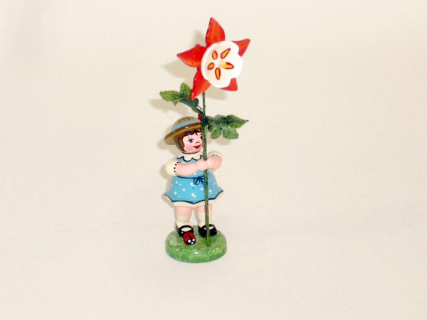 Blumenkind Mädchen mit Akelei