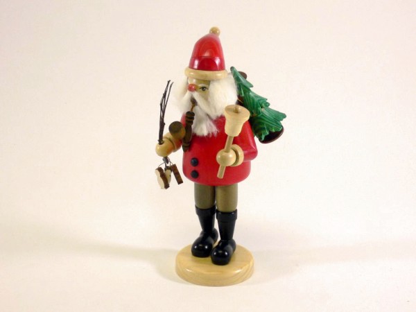 Räuchermann Weihnachtsmann mit Glocke