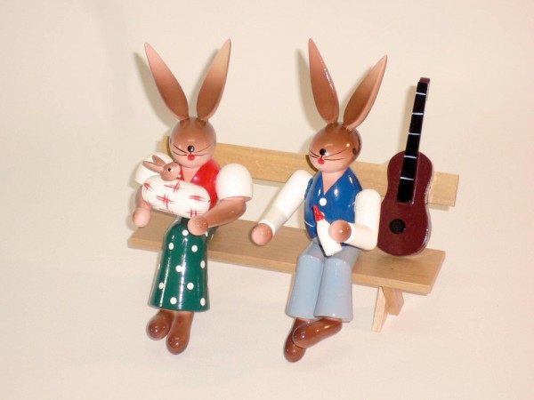 Hasenfamilie mit Steckkissen