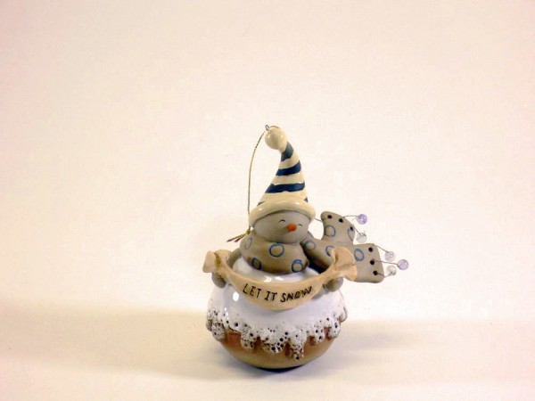 Keramikschneemann