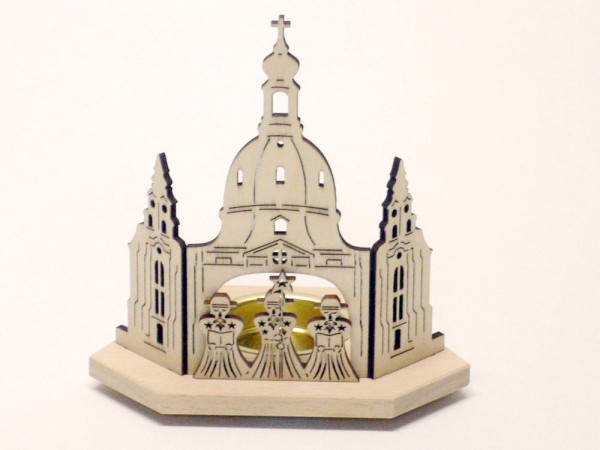 Teelichthalter Frauenkirche mit Kurrende