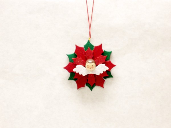 Baumbehang Weihnachtsstern mit Engel