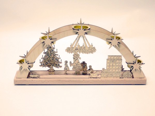 Schwibbogen Bescherung